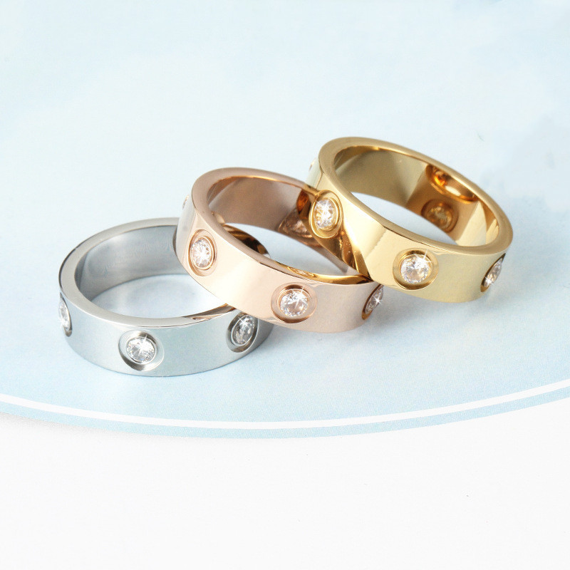 Titanium Stainless Steel Lovers Rings for Women Men Jewelry Couples Cubic Zirconia Wedding Ring
Titanium Stainless Steel Lovers Rings for Women Men Jewelry Couples Cubic Zirconia Wedding Ring