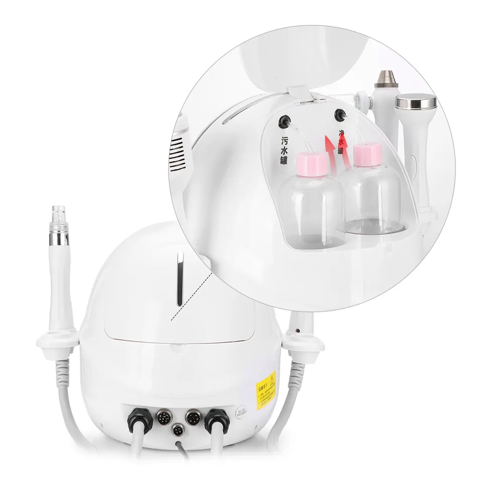 5in1 Water Hydro Dermabrasion Ultrasound Skin Care Acne Scars Removal Spa Use Face Cleaning Equipment