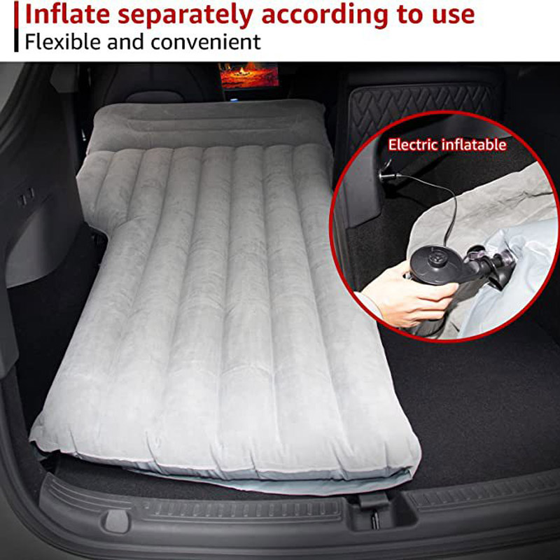 Car Air Inflatable Mattress Universal SUV Auto Travel Sleeping Bed Pad for Rear Seat Trunk Sofa Pillow Outdoor Camping Mat Large Cushion for Tesla Mod