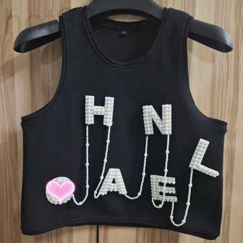 Women' Tanks & Camis Designer summer new pearl pendant small fragrant wind short loose knit sleeveless vest blouse IVFD, Black2
Women' Tanks & Camis Designer summer new pearl pendant small fragrant wind short loose knit sleeveless vest blouse IVFD, Black2