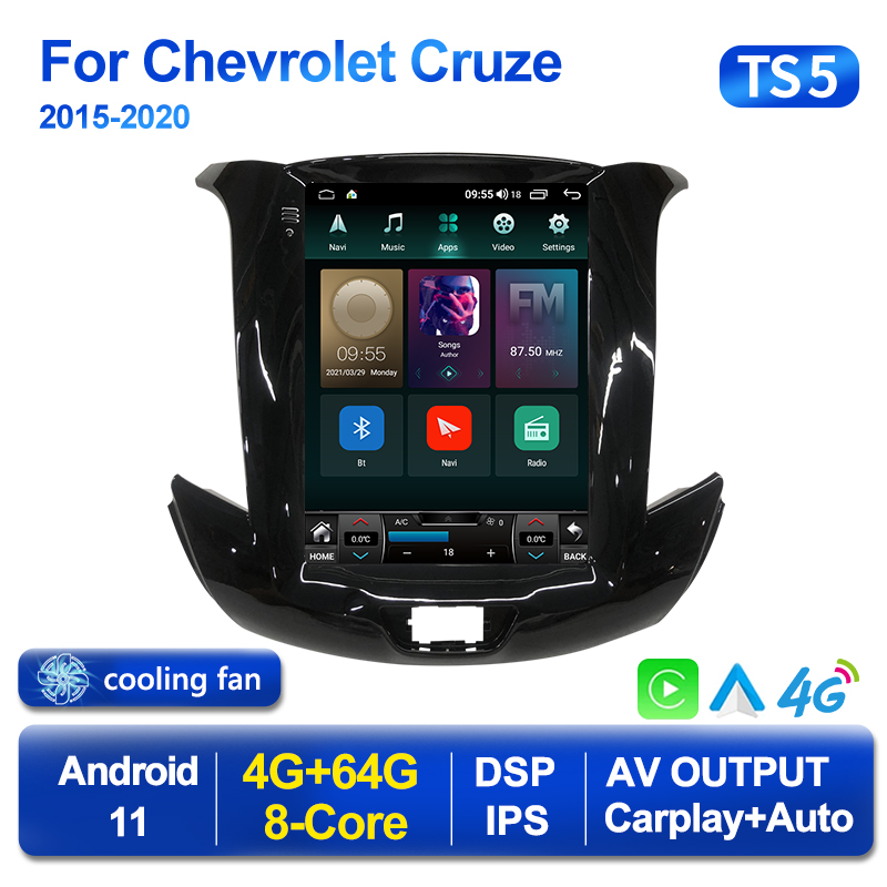 Car dvd Radio Android 11 Player For Cruze 2015 - 2020 Tesla Style Screen Carplay Multimedia GPS Navigaion Head Unit Stereo
Car dvd Radio Android 11 Player For Cruze 2015 - 2020 Tesla Style Screen Carplay Multimedia GPS Navigaion Head Unit Stereo