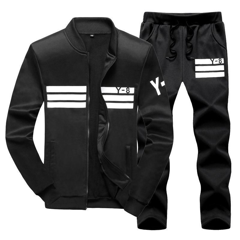 Tracksuits Men's Sporting Suit Casual Tracksuit Men Autumn Sportswear 2Pc Sweatshirt Pants Clothing Sets Plus Size 7Xl 8Xl 9Xl 230213