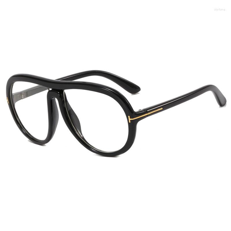 Sunglasses Frames T Frog Mirror Pilot's Eyeglass Frame Anti Blue Light Glasses Women Fashion Big Eyeglasses Men