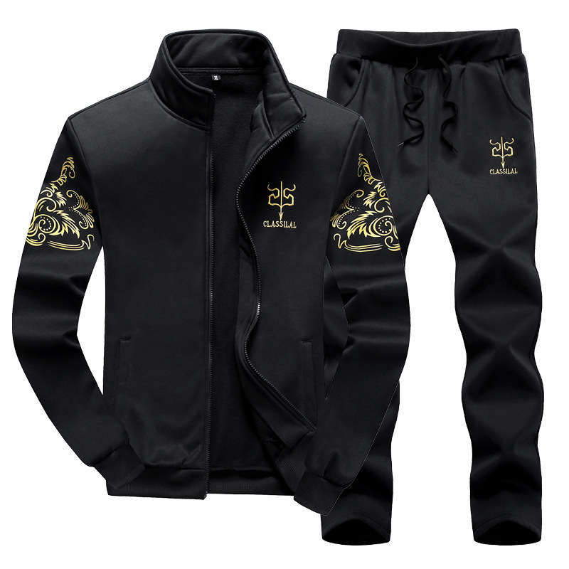 Tracksuits Men's Sporting Suit Casual Tracksuit Men Autumn Sportswear 2Pc Sweatshirt Pants Clothing Sets Plus Size 7Xl 8Xl 9Xl 230213