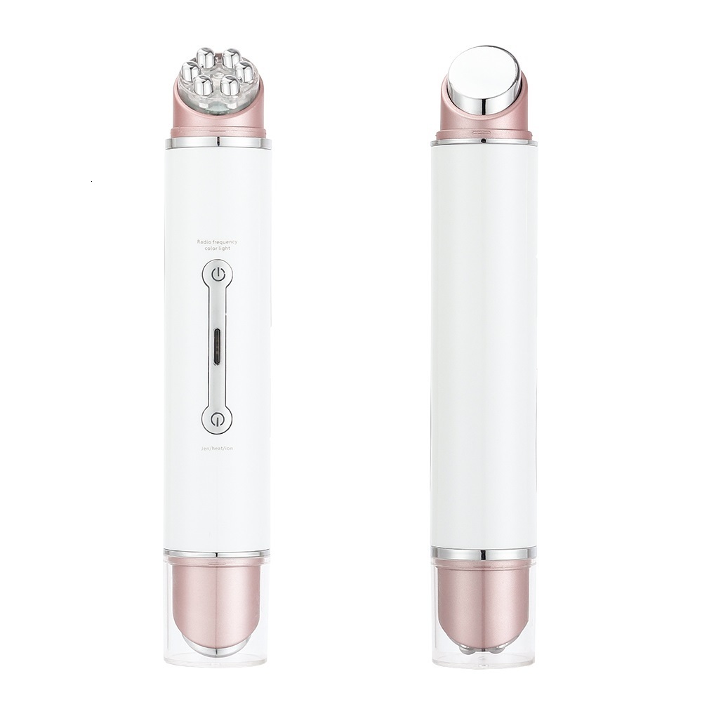 Face Massager Multifunction LED Pon Therapy High Vibration EMS Heating Massage Face Eye Massager Skin Lifting Anti-Wrinkle SPA Tool 230211
