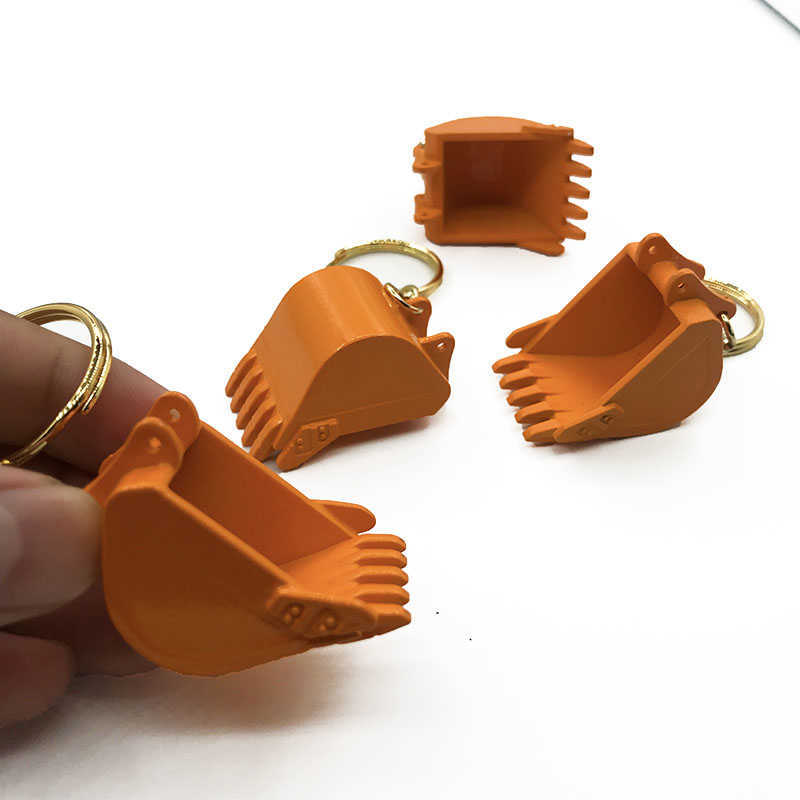 Key Rings Excavator bucket key chain model gift pendant G230210