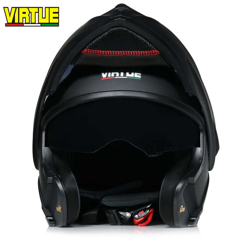 Cycling Helmets Racing Motocross Helmets Modular Dual Lens Carbon Helf Motorcycle Helmet Full Face Helm Safe Flip Up Cascos Para Moto dual visor J2302