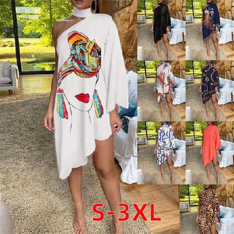designer Women DressesNew Sexy Ruffle Print One Sleeve Off Shoulder Dress Plus Size 3xl, Hidden blue chain
designer Women DressesNew Sexy Ruffle Print One Sleeve Off Shoulder Dress Plus Size 3xl, Hidden blue chain