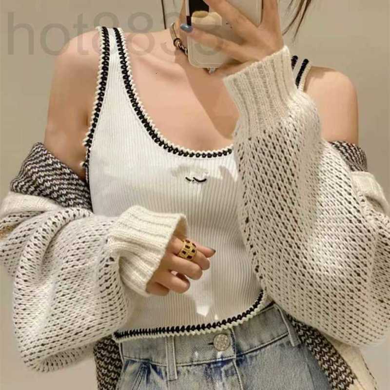 Women' Tanks & Camis Designer Quality black and white woven split vest summer new style celebrity versatile slim round neck sleeveless short top women 20BB
Women' Tanks & Camis Designer Quality black and white woven split vest summer new style celebrity versatile slim round neck sleeveless short top women 20BB