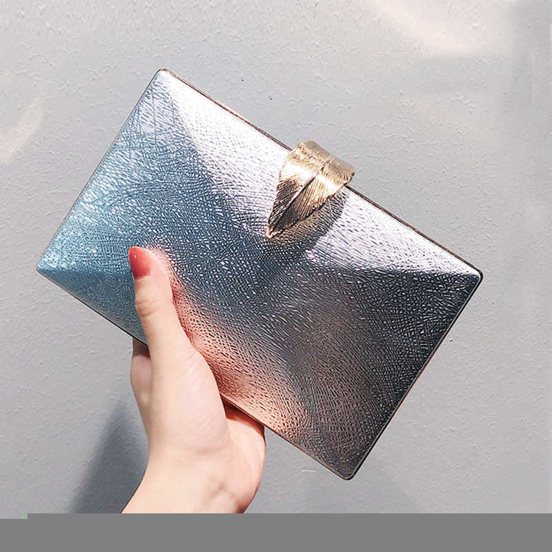 Clutch Bags Luxy Moon Women s Wedding Gold Purse Ladies Handbag Party for Bridal Metal Leaf Lock Shoulder Zd1524 230213