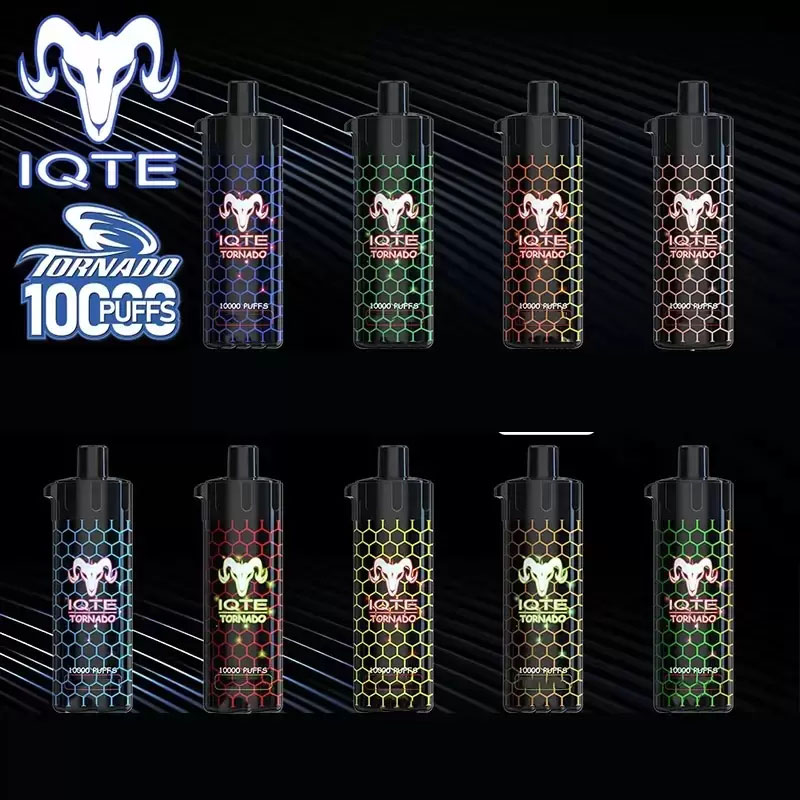 Original IQTE Tornado 10000 Puffs Disposable E cigarettes Vape Pen 22ml Pre-filled Mesh Coil 850mAh Rechargeable Battery Vaporizer AirFlow Pods Device vapes pen Max
Original IQTE Tornado 10000 Puffs Disposable E cigarettes Vape Pen 22ml Pre-filled Mesh Coil 850mAh Rechargeable Battery Vaporizer AirFlow Pods Device vapes pen Max