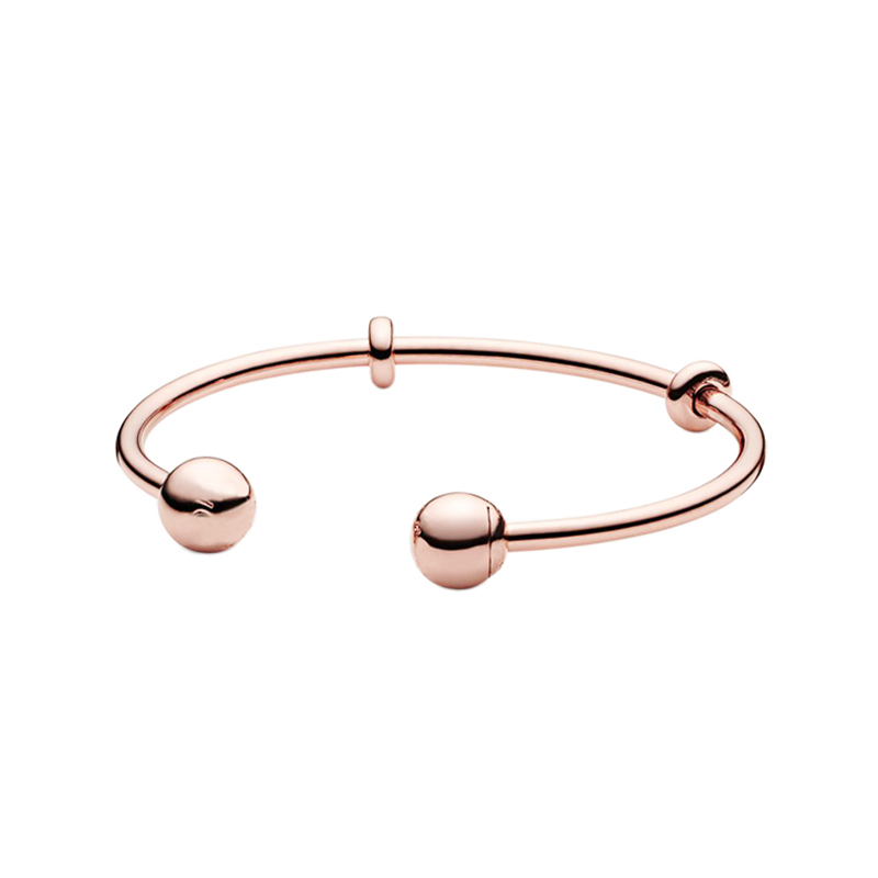 18K Rose Gold Cuff Bangle Bracelet for Pandora Authentic Sterling Silver Wedding Party Jewelry For Women Girlfriend Gift Open Bracelets with Original Retail Box
18K Rose Gold Cuff Bangle Bracelet for Pandora Authentic Sterling Silver Wedding Party Jewelry For Women Girlfriend Gift Open Bracelets with Original Retail Box