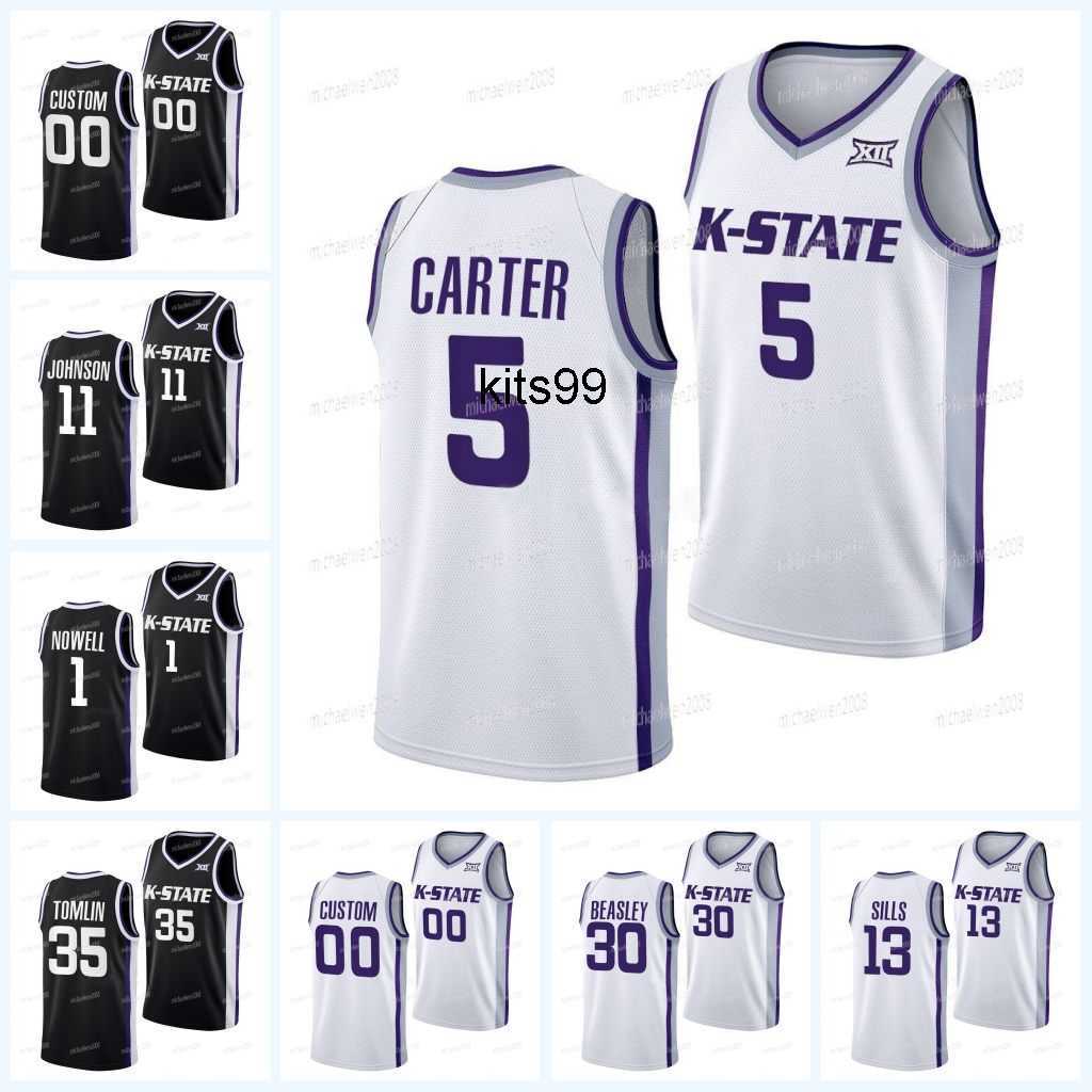 Custom Kansas State Wildcats College Basketball Jersey NCAA 2022-23 Markquis Nowell David N'Guessan Cam Carter Keyontae Johnson Desi Sills, Black
Custom Kansas State Wildcats College Basketball Jersey NCAA 2022-23 Markquis Nowell David N'Guessan Cam Carter Keyontae Johnson Desi Sills, Black
