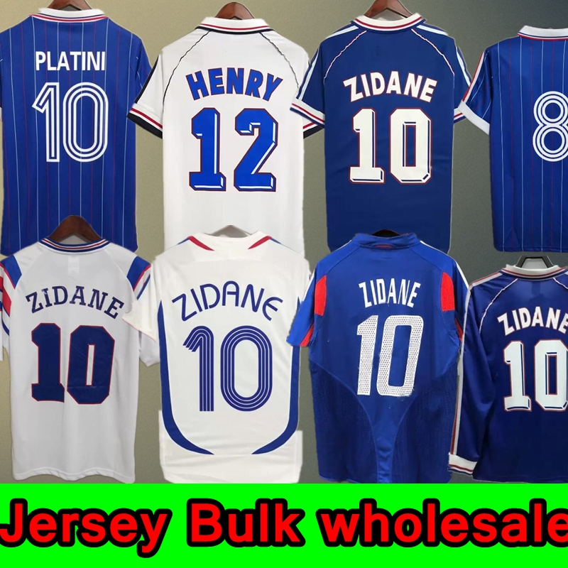 france 1998 Retro Soccer jerseys 1982 84 86 88 90 96 98 00 02 04 06 ZIDANE HENRY MAILLOT DE FOOT REZEGUET Football shirt french club Classic Vintage Jersey Sweatshirt 123
