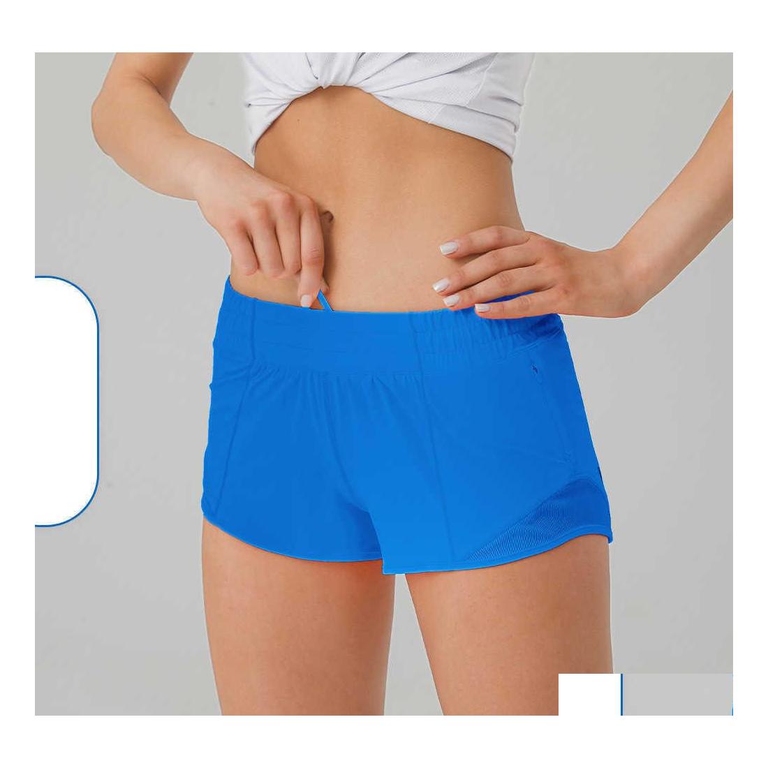 Yoga Outfits Lu248 Womens Sport Shorts Casual Fitness Ty For Woman Girl Workout Gym Running Sportswear With Zipper Pocket Quick Dryi Dhr65, Navy blue
Yoga Outfits Lu248 Womens Sport Shorts Casual Fitness Ty For Woman Girl Workout Gym Running Sportswear With Zipper Pocket Quick Dryi Dhr65, Navy blue