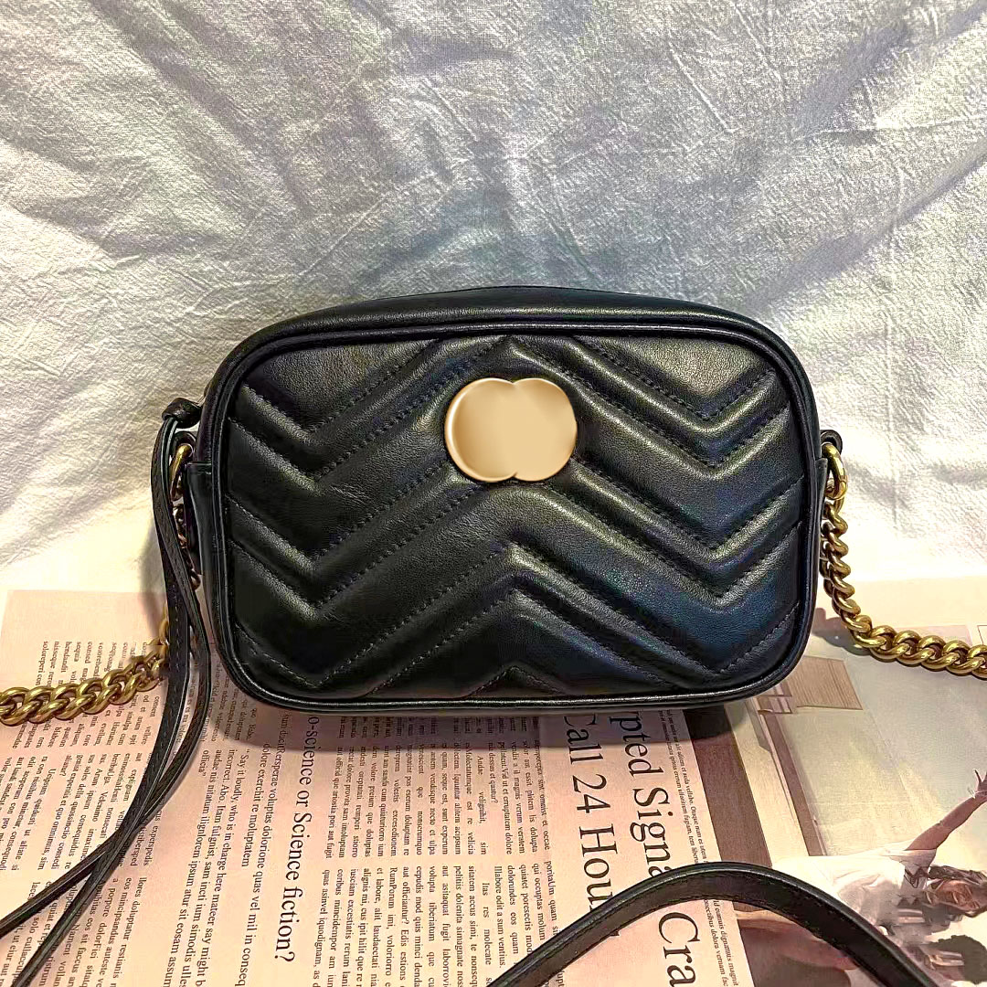 Luxury Designer fashion Camera Clutch Bags tote Cases Marmont Women's men crossbody Bags Original Shoulder Bag Genuine Leather pockets handbags strap quilted chain