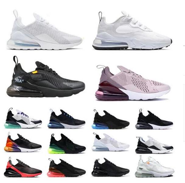 2023 NEW 270 Men Women Running Shoes 270s Sneaker Triple Black White University Red Barely Rose Anthracite Light Bone Tiger Cactus Mens Trainers Sports Sneakers