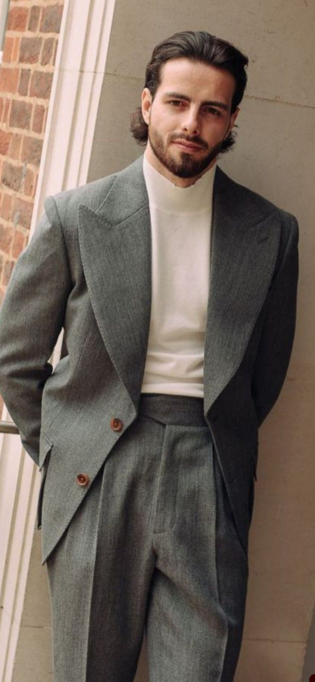 Three Pieces Wedding Tuxedos Men Suits Elegant Peaked Lapel Fashion Suit Jacket Two-Button Handsome Customized Pockets Work Multi-scenario Coat Pants
