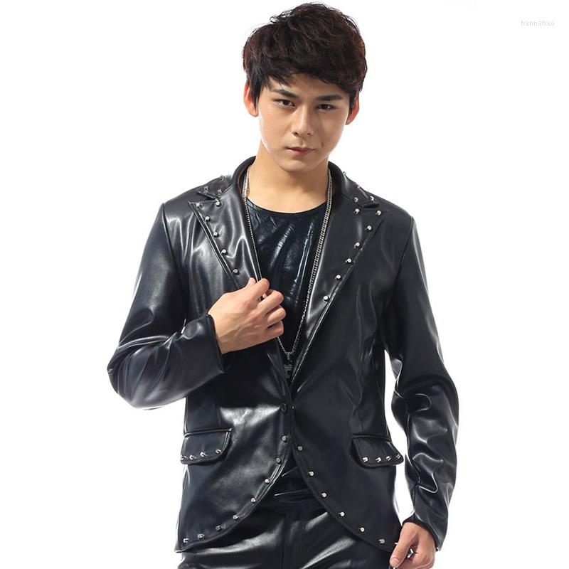 Stage Wear Costumes Men's Leather Slim Jacket Male Singer Performance Coat Nightclub Dj Jazz Clothing DNV12412, 1pcs coat
Stage Wear Costumes Men's Leather Slim Jacket Male Singer Performance Coat Nightclub Dj Jazz Clothing DNV12412, 1pcs coat