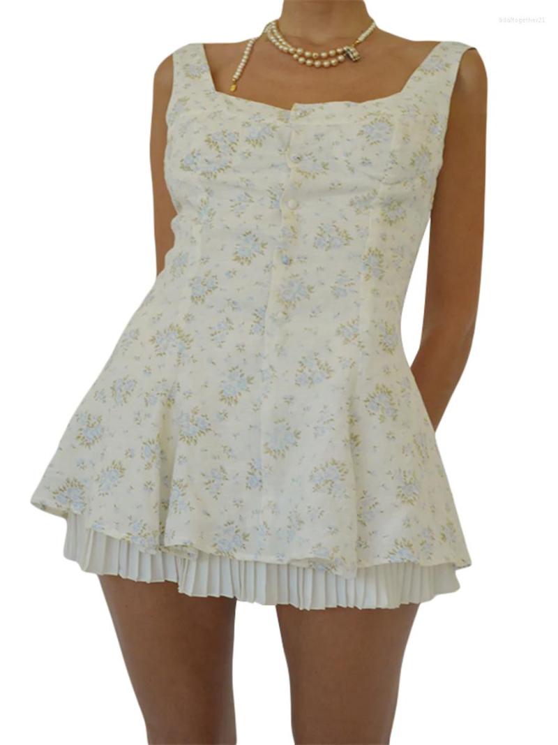 Casual Dresses Summer Fashion Vintage Womens Boho Dress Floral Print Sleeveless Sling Temperament Button-Down Mini
Casual Dresses Summer Fashion Vintage Womens Boho Dress Floral Print Sleeveless Sling Temperament Button-Down Mini