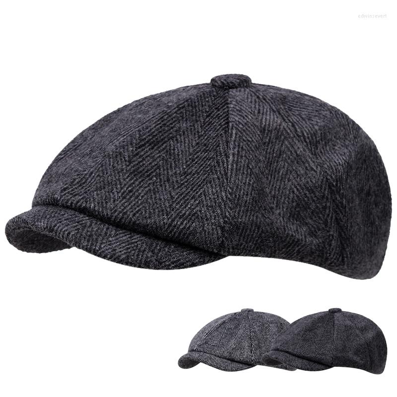 Berets Men's Ladies Sboy Hat Gray Herringbone Flat Autumn And Winter British Painter Soft Octagonal Beret Wholesale, Black
Berets Men's Ladies Sboy Hat Gray Herringbone Flat Autumn And Winter British Painter Soft Octagonal Beret Wholesale, Black