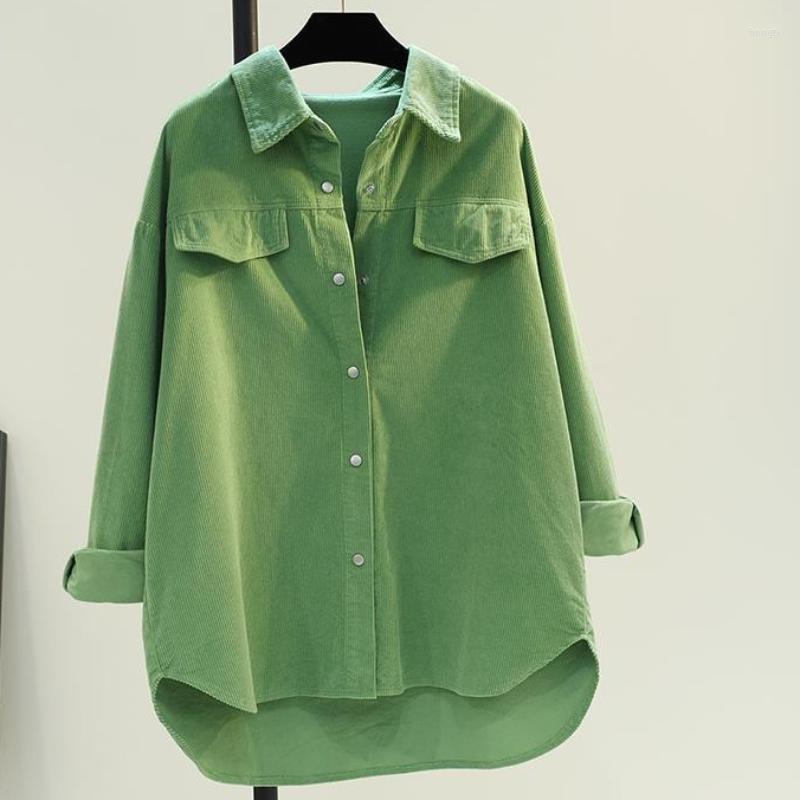 Women' Blouses Fashion Thick Green Corduroy Women' Shirt Jackets Cardigan Cotton Blouse Long Sleeve For Women Clothing Coat 23838, Milky white
Women' Blouses Fashion Thick Green Corduroy Women' Shirt Jackets Cardigan Cotton Blouse Long Sleeve For Women Clothing Coat 23838, Milky white