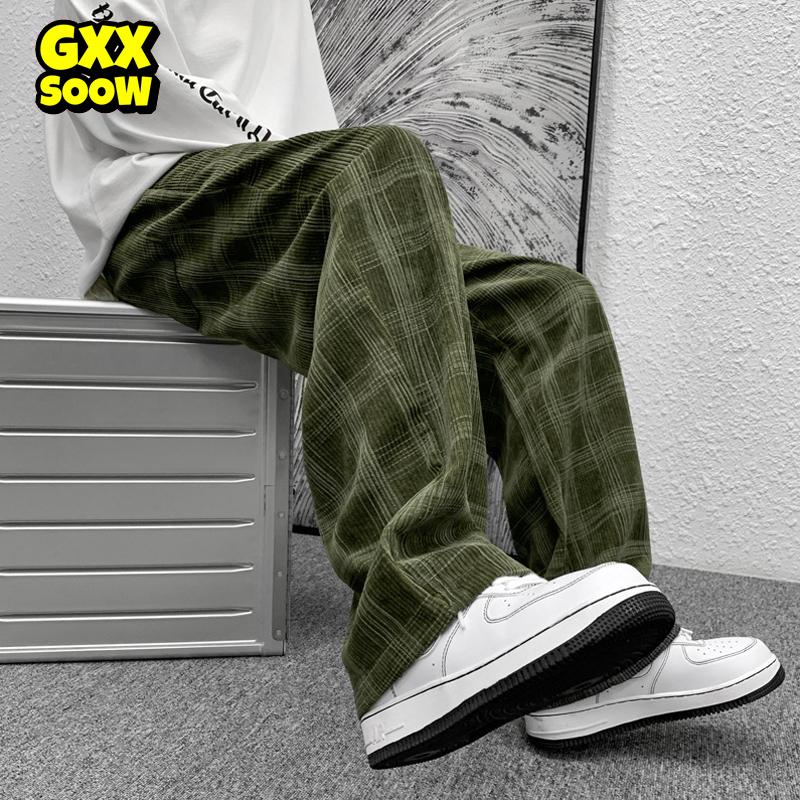 Men' Pants Plaid Corduroy Wide Leg Fashion Straight Trousers Men Casual Elastic Waist Streetwear Pant Hip Hop Harajuku, Picture shown
Men' Pants Plaid Corduroy Wide Leg Fashion Straight Trousers Men Casual Elastic Waist Streetwear Pant Hip Hop Harajuku, Picture shown