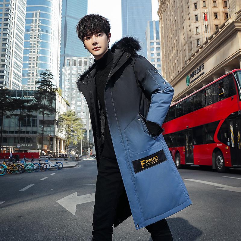Men's Down Korean Clothing Medium Length White Duck Cotton Padded Coat With Hood And Thick Batch, Gray
Men's Down Korean Clothing Medium Length White Duck Cotton Padded Coat With Hood And Thick Batch, Gray