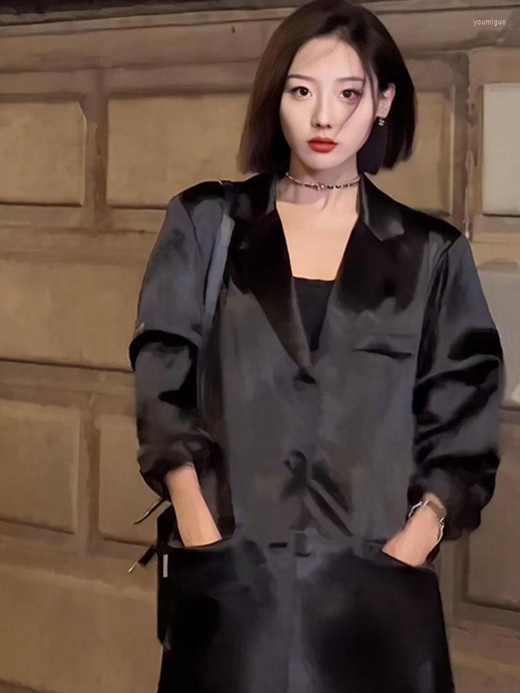 Women' Suits Black Suit Coat Women' 2023 Spring High End Fried Street Loose Casual Versatile Small Clothes
Women' Suits Black Suit Coat Women' 2023 Spring High End Fried Street Loose Casual Versatile Small Clothes