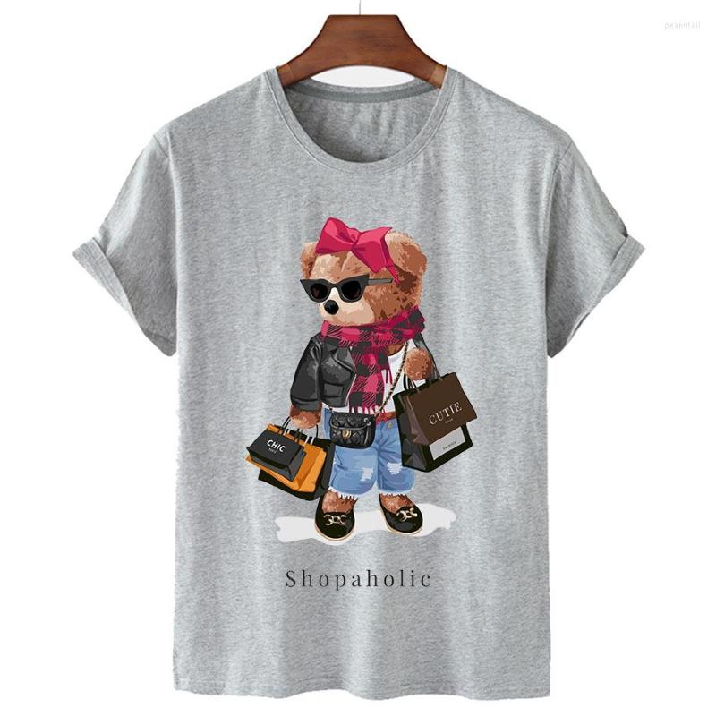 Women' T Shirts Cotton Shopping Bear T-shirts Summer 2023 Women' Short Sleeve O-neck Unisex Plus Size, Black
Women' T Shirts Cotton Shopping Bear T-shirts Summer 2023 Women' Short Sleeve O-neck Unisex Plus Size, Black