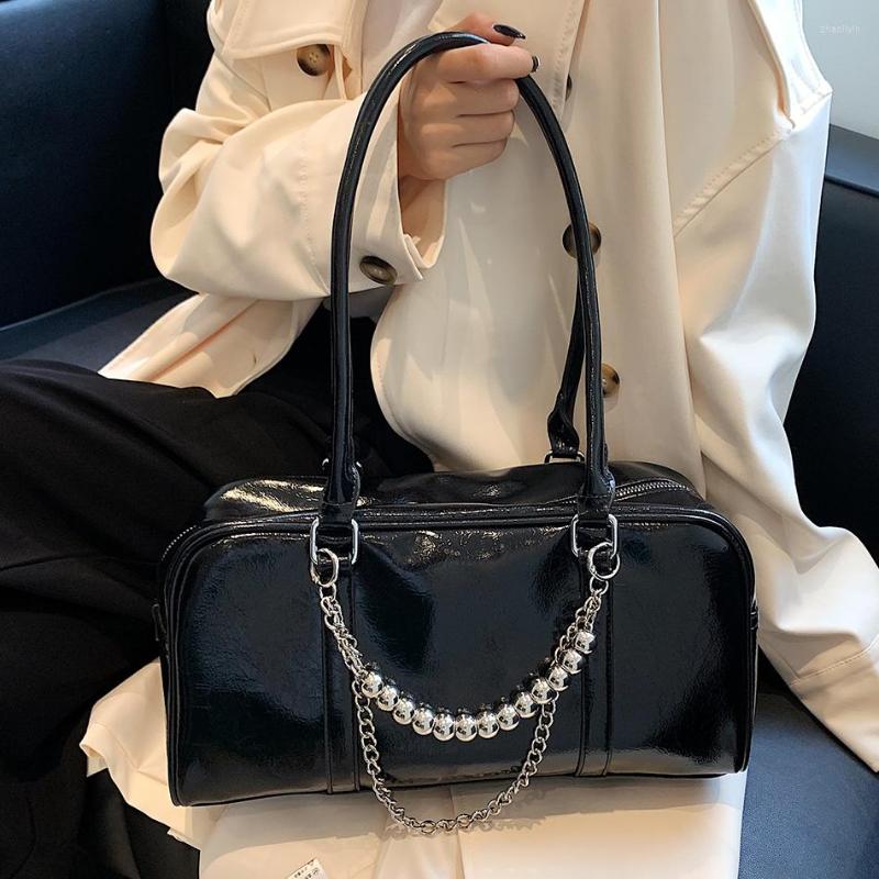 Evening Bags Large Capacity Women's Boston Bag Retro Oil Leather Shoulder 2023 Fashion Beading Lady Travel Underarm Luxury Handbags, Black bag
Evening Bags Large Capacity Women's Boston Bag Retro Oil Leather Shoulder 2023 Fashion Beading Lady Travel Underarm Luxury Handbags, Black bag