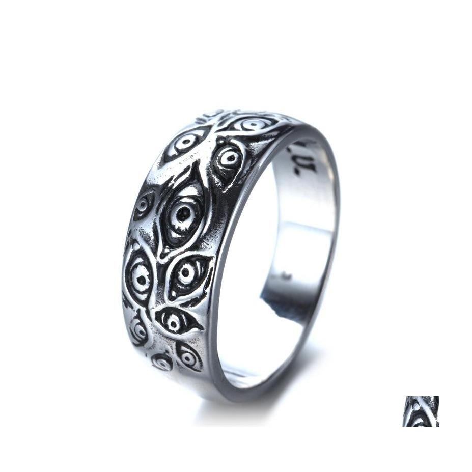 Band Rings Retro Monster Goth Eyes Ring Jewelry Male Punk Biker Party Entertainment Hip Hop Teeth Drop Delivery Dhglq
Band Rings Retro Monster Goth Eyes Ring Jewelry Male Punk Biker Party Entertainment Hip Hop Teeth Drop Delivery Dhglq
