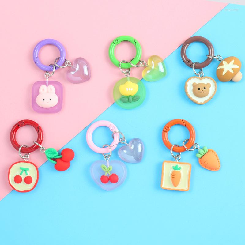 Keychains Girls Candy Color Cute Luminous Keychain Chains Cherry Bear Flower Accessories Backpack Keyring Decor Ornament
Keychains Girls Candy Color Cute Luminous Keychain Chains Cherry Bear Flower Accessories Backpack Keyring Decor Ornament