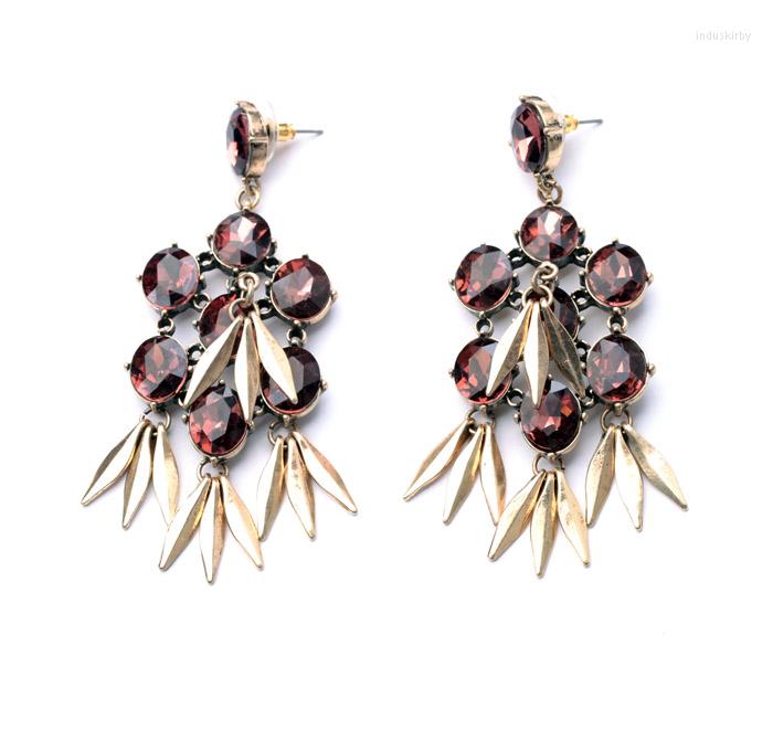 Dangle Earrings Antique Gold Color Crystal Stone Pendant Drop Metal Leaves For Women Statement Jewelry
Dangle Earrings Antique Gold Color Crystal Stone Pendant Drop Metal Leaves For Women Statement Jewelry