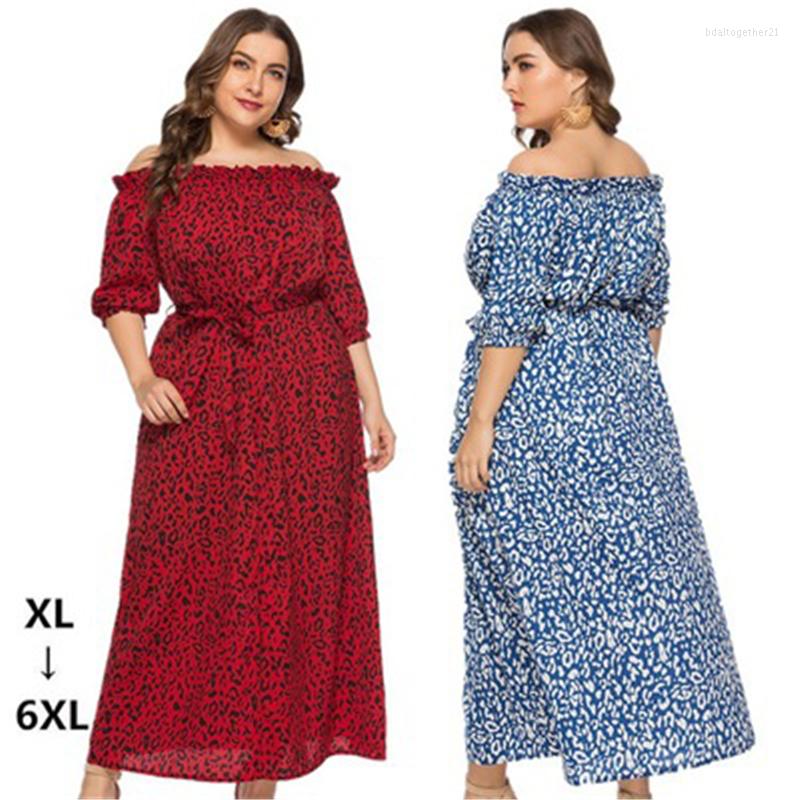 Party Dresses Plus Size Summer Female Long Dress Fashion Women 's Leopard Ladies Slim Vacation Beach, Blue
Party Dresses Plus Size Summer Female Long Dress Fashion Women 's Leopard Ladies Slim Vacation Beach, Blue