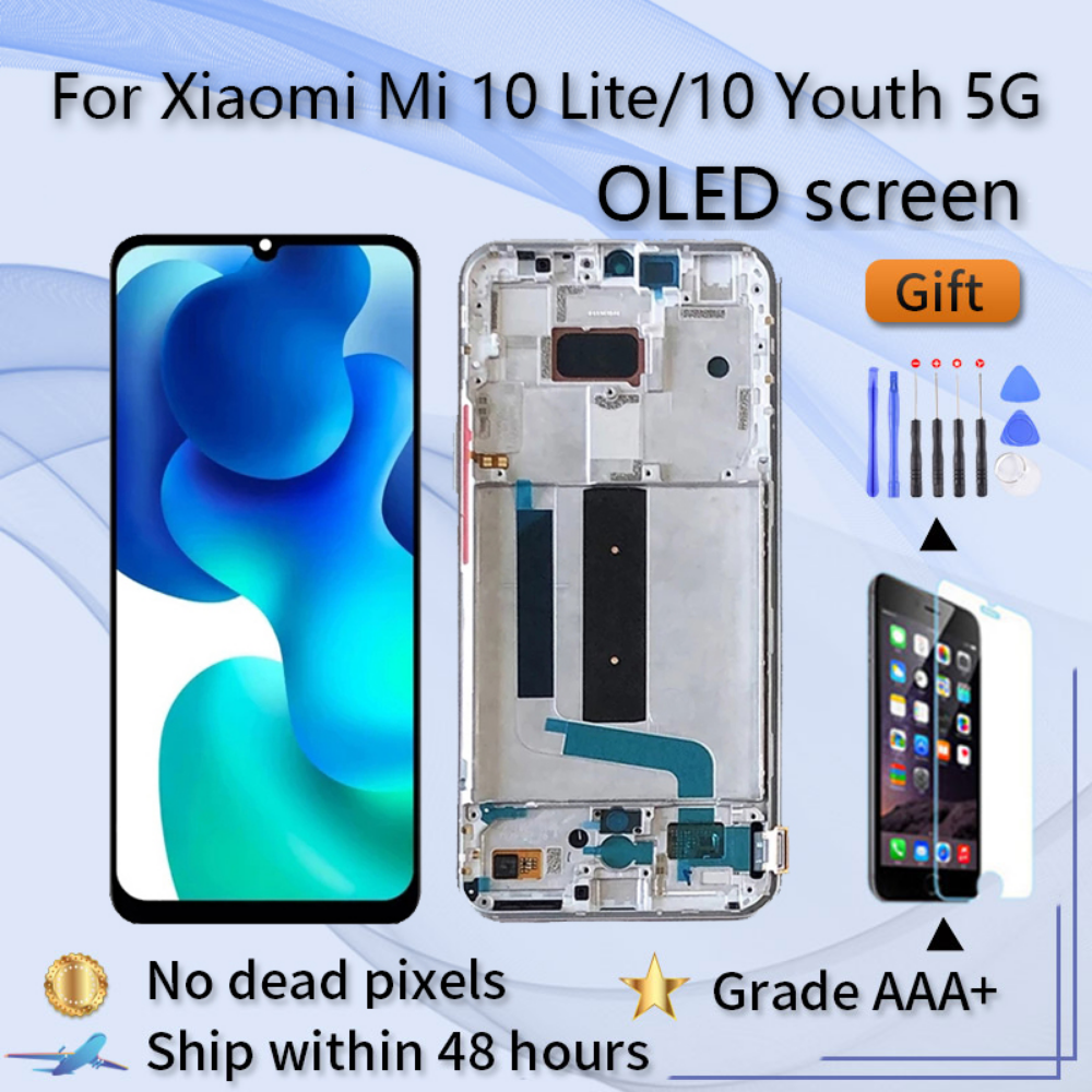 Super AMOLED For Xiaomi Mi 10 Lite 5G LCD 10 Touches Screen Replacement For Xiaomi Mi 10 Youth 5G LCD Touches Screen
Super AMOLED For Xiaomi Mi 10 Lite 5G LCD 10 Touches Screen Replacement For Xiaomi Mi 10 Youth 5G LCD Touches Screen