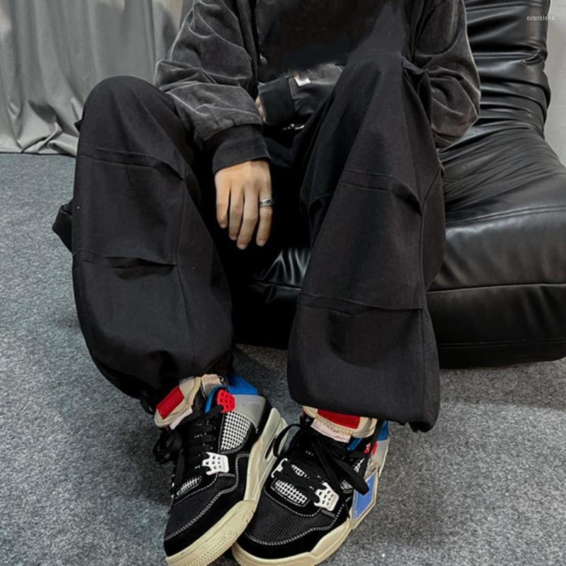 Men's Pants Trendy Trousers Streetwear Men Cargo Elastic Waist Comfortable Spring Dress-up, Black
Men's Pants Trendy Trousers Streetwear Men Cargo Elastic Waist Comfortable Spring Dress-up, Black