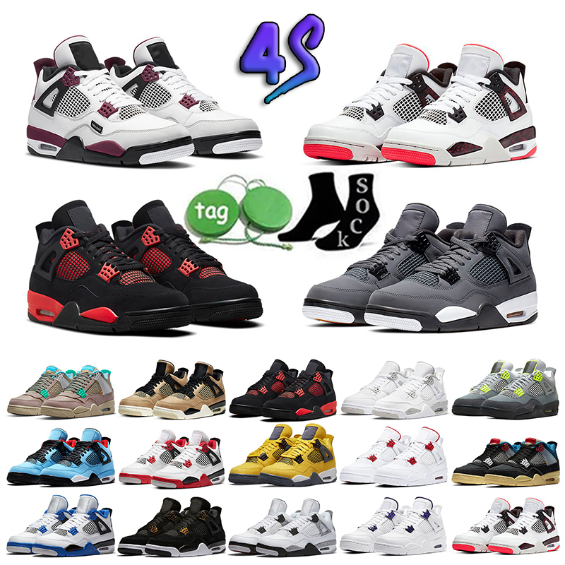 Designer Infrared 4 4s Basketball Shoes Jumpman Mens Women University Blue Military Black Cement Cat What The White Oreo Bred Red Thunder Trainers Sneakers, 25
Designer Infrared 4 4s Basketball Shoes Jumpman Mens Women University Blue Military Black Cement Cat What The White Oreo Bred Red Thunder Trainers Sneakers, 25
