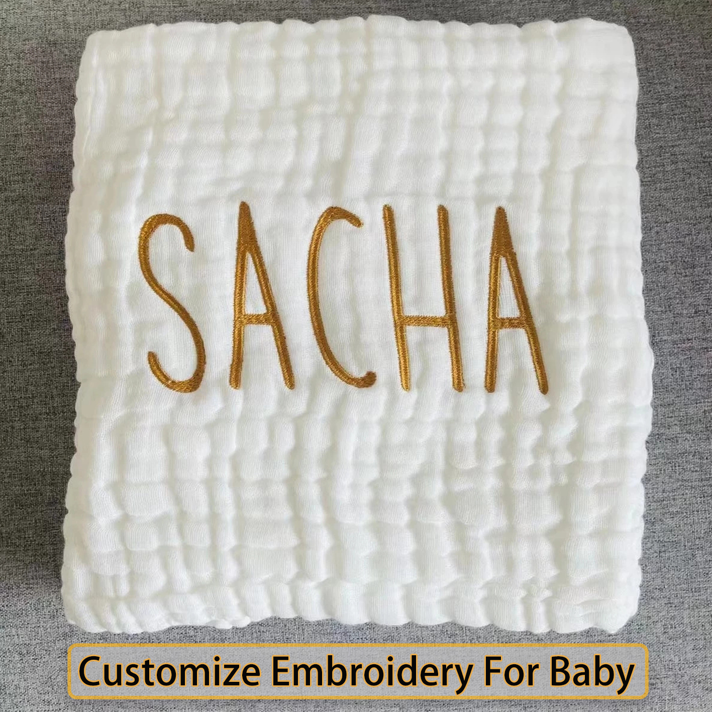 Blankets Swaddling Blanket Customize Bebe Name 6 Layer Baby Bath Towel Cotton Bedding Organic baby born Muslin Swaddle Quilt 230213, Green
Blankets Swaddling Blanket Customize Bebe Name 6 Layer Baby Bath Towel Cotton Bedding Organic baby born Muslin Swaddle Quilt 230213, Green