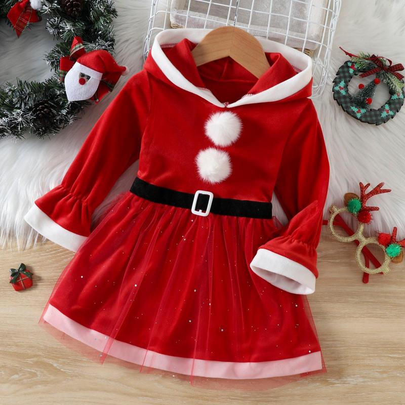 Girl Dresses Toddler Girls Long Sleeve Christmas Hooded Fleece Tulle Princess Dress Flower Wedding, Green
Girl Dresses Toddler Girls Long Sleeve Christmas Hooded Fleece Tulle Princess Dress Flower Wedding, Green