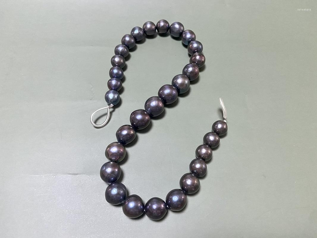 Chains Fine 12-16mm Natural Pearl Necklace For Women Round Black Peacock Sea Beads Wedding Party Jewelry Gifts Clasp
Chains Fine 12-16mm Natural Pearl Necklace For Women Round Black Peacock Sea Beads Wedding Party Jewelry Gifts Clasp