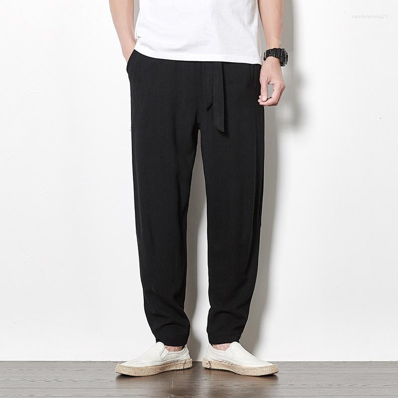 Ethnic Clothing Spring Cotton Linen Pants Men Elastic Waist Casual Harem Loose Sweatpants Traditional Chinese Trousers Pantalons KK4486
Ethnic Clothing Spring Cotton Linen Pants Men Elastic Waist Casual Harem Loose Sweatpants Traditional Chinese Trousers Pantalons KK4486