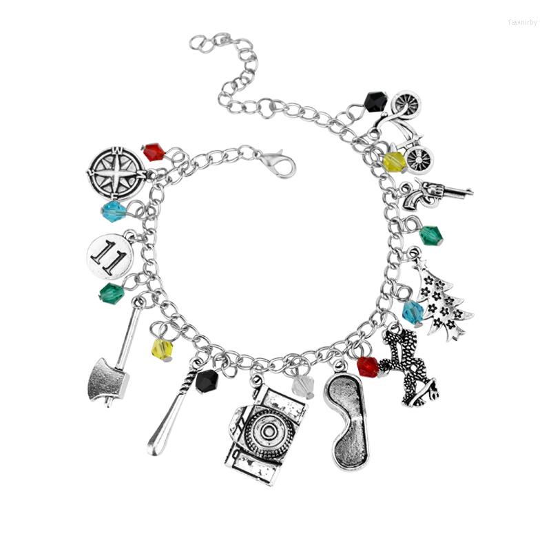 Charm Bracelets Bracelet Jewelry TV STRANGER THINGS Axe Camera Phone Glasses 11 Logo Alloy Pendant Crystal Friend Girl Birthday Gifts
Charm Bracelets Bracelet Jewelry TV STRANGER THINGS Axe Camera Phone Glasses 11 Logo Alloy Pendant Crystal Friend Girl Birthday Gifts