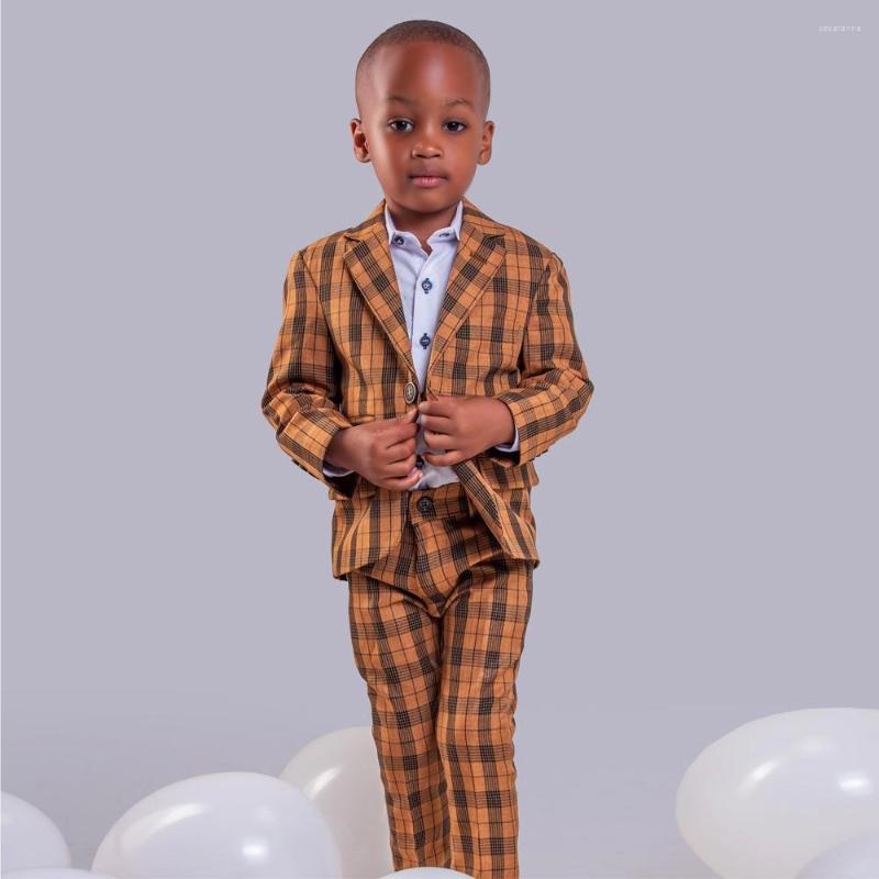 Men's Suits Designer Checked Boy's Blazers Notched Lapel Children Tuxedos Ring Bearer Kid Formal Wear For Wedding With Jackets And, Beige
Men's Suits Designer Checked Boy's Blazers Notched Lapel Children Tuxedos Ring Bearer Kid Formal Wear For Wedding With Jackets And, Beige