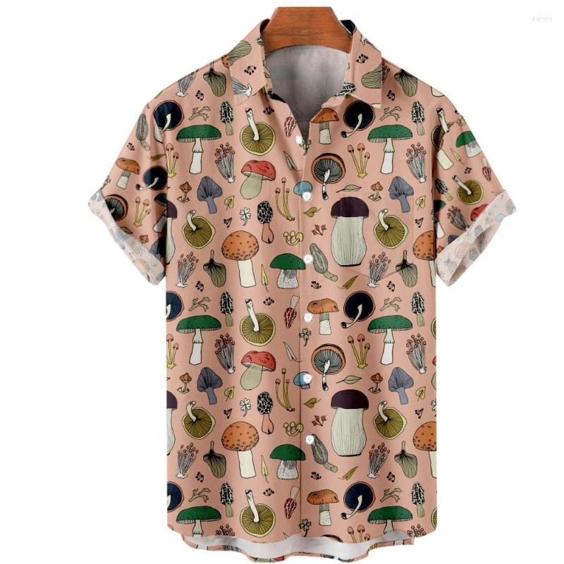 Men's Casual Shirts Man Top Mushrooms Print Vintage Lapel Shirt Summer Men Hawaiian Short Sleeve Beach
Men's Casual Shirts Man Top Mushrooms Print Vintage Lapel Shirt Summer Men Hawaiian Short Sleeve Beach