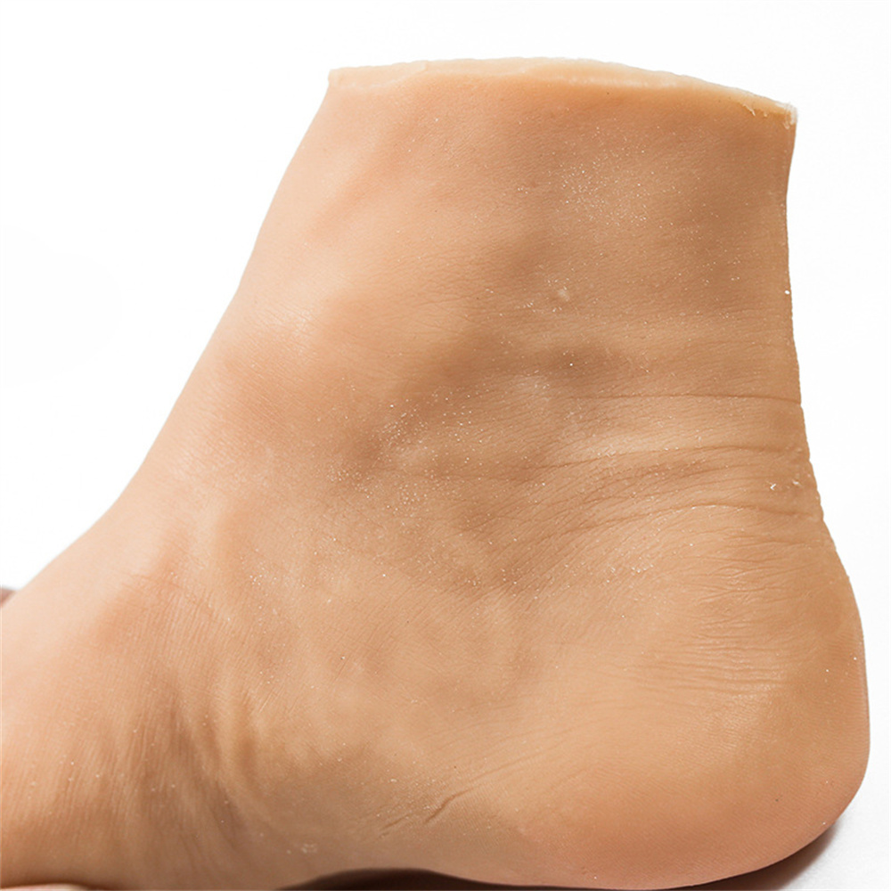 42Yard Male Silicone Foot Art Mannequin Display Shoes Socks Manicure Decorate Teaching Shooting Show Soft Material Leg E153