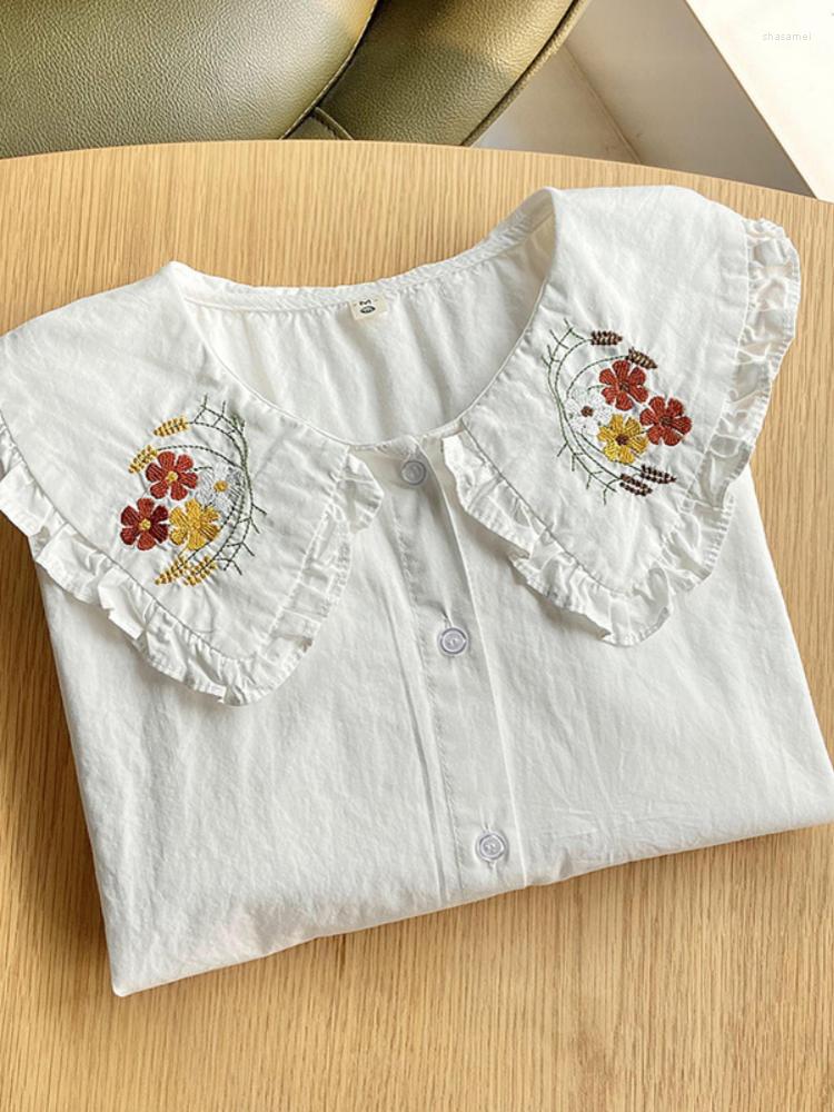 Women' Blouses Hsa Summer Women White Shirts Embroidery Short Sleeve Cotton Floral Lady Tops Female Clothing, Myl9070
Women' Blouses Hsa Summer Women White Shirts Embroidery Short Sleeve Cotton Floral Lady Tops Female Clothing, Myl9070