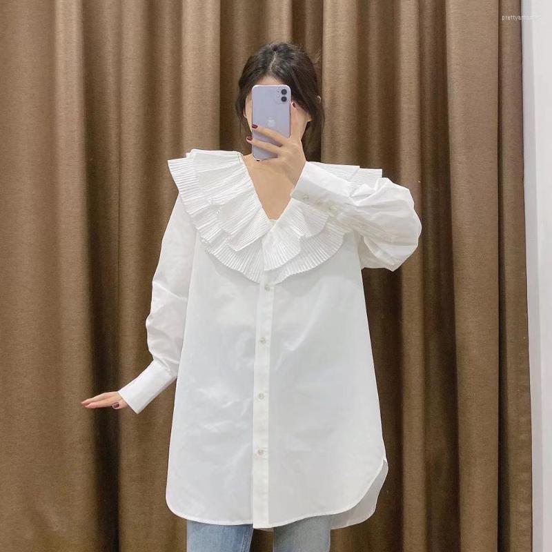 Women's Blouses XIKOM Spring Fashion Woman 2023 Ruffle Women White Shirts Long Sleeves Top V Neck Oversize Button Up Shirt
Women's Blouses XIKOM Spring Fashion Woman 2023 Ruffle Women White Shirts Long Sleeves Top V Neck Oversize Button Up Shirt
