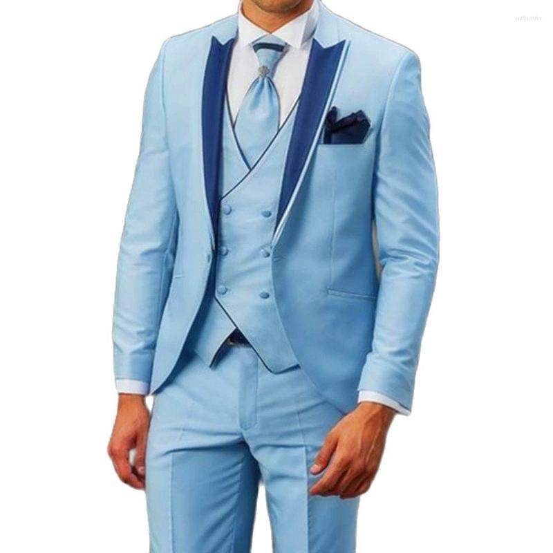 Men's Suits Fashion Tailor Made Loose Style Suit Men Slim Fit Sky Blue Tuxedo For Wedding Dress Dinner Beach Party Male Clothing 3 Piecs
Men's Suits Fashion Tailor Made Loose Style Suit Men Slim Fit Sky Blue Tuxedo For Wedding Dress Dinner Beach Party Male Clothing 3 Piecs