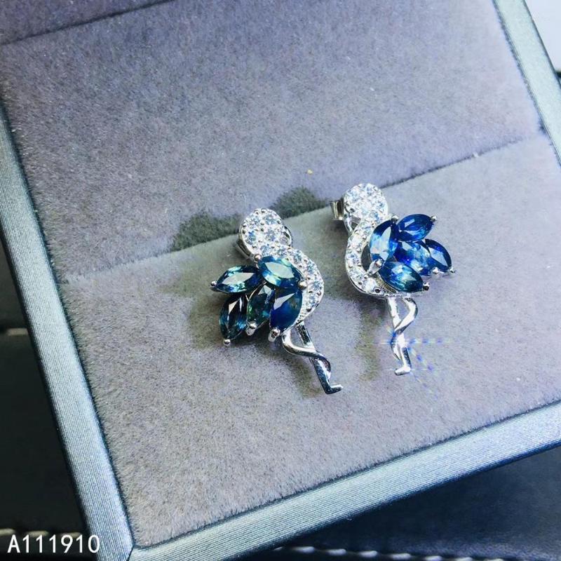 Stud Earrings KJJEAXCMY Fine Jewelry 925 Sterling Silver Inlaid Natural Sapphire Trendy Female Support Detection Noble
Stud Earrings KJJEAXCMY Fine Jewelry 925 Sterling Silver Inlaid Natural Sapphire Trendy Female Support Detection Noble